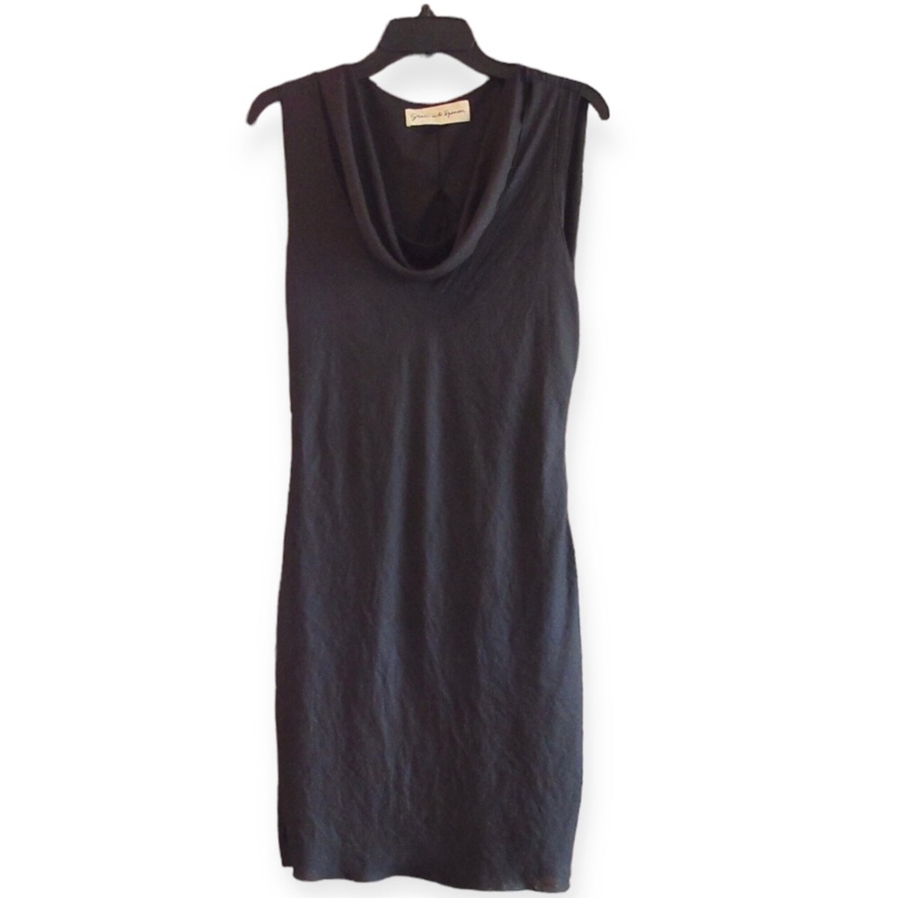 Graham & Spencer Double‑Layer Black Dress – Women’s Small – Racerback Overlay